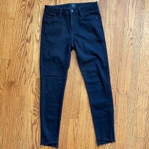 JustBlack Black Cropped Jeans Raw Hem - Size 26